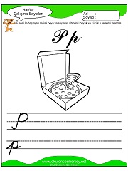 P Sesi Çalışma Sayfaları